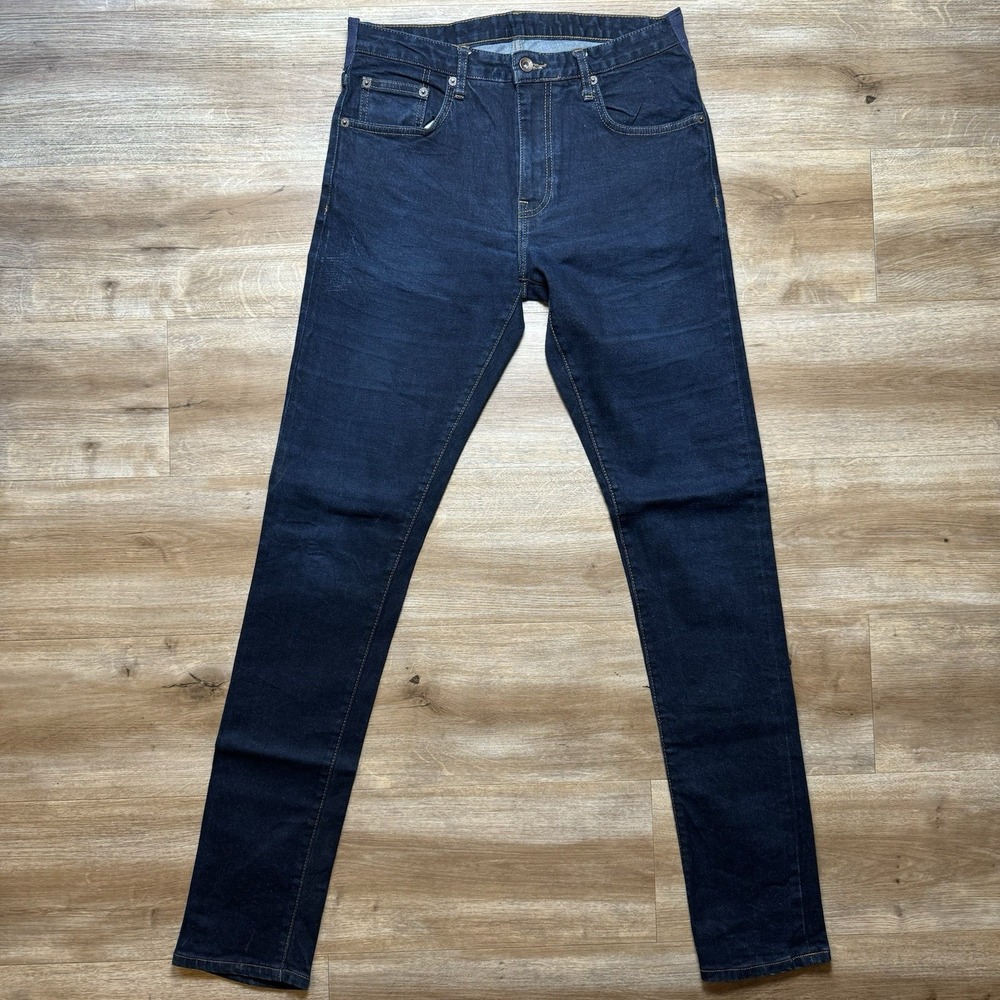Ben Sherman Selvedge Jeans Mens 30x34 Blue Indigo Slim Straight Denim Pants